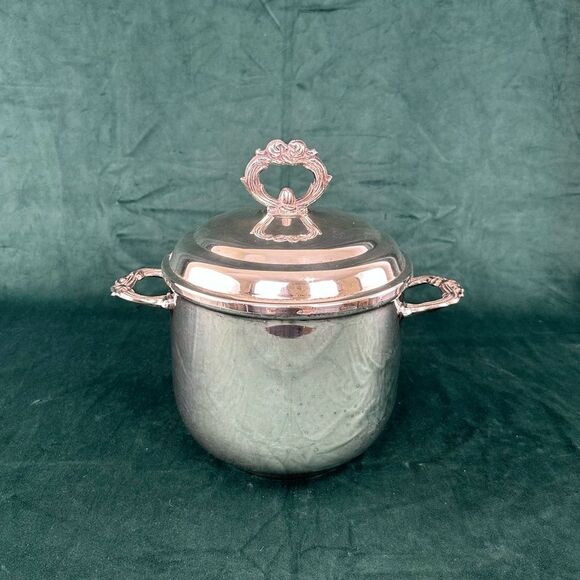 Vintage Leonard Silver Silver Plated Ice Bucket with Lid - Picture 1 of 8